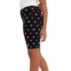 Champion Girls' Legacy American Classics All-Over Tight Biker Shorts, black