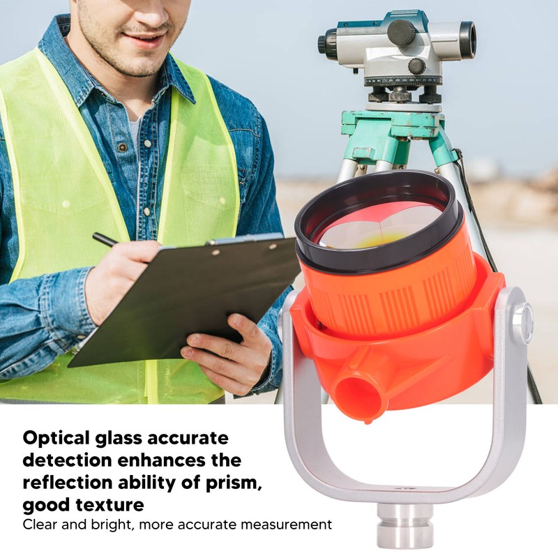 Surveying Single Tilt Prism High Accuracy ABS Housing Total Station