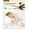 Fanbulous 2 Pack Farmhouse 42 Ceiling Fans with Lights, Black
