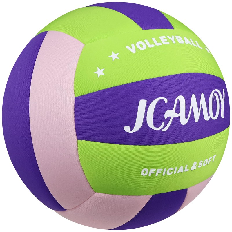 JCAMOY Indoor Soft Volleyball Features a Soft, Smooth Texture that