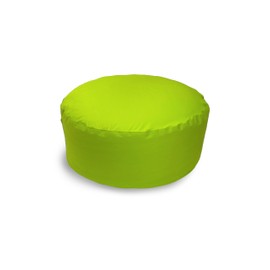 Out Style Round Beaded Cushion Cover Round 68x27 (Cotton, Yellow Green)