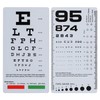 Pocket Eye Chart, 2 in 1 Snellen Eye Chart, Rosenbaum