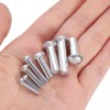 sourcing map 30 Pcs Brazier Head Solid Aluminum Rivets, M4