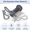 M METERXITY 20-Pack R-Shaped Cotter Pin, M1.2x25mm Stainless Steel Hairpin
