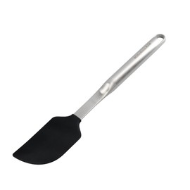 KitchenAid Premium Stainless Steel Scraping Spatula, Cooking Kitchen Utensil - Black