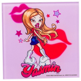 Silver Buffalo Bratz Juego de Posavasos de Vidrio de 4 Piezas