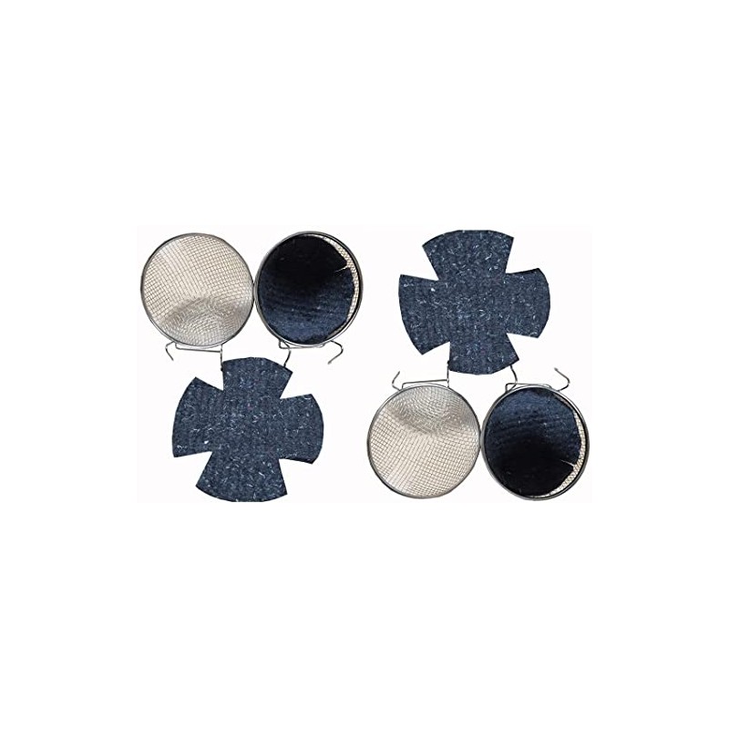 Mcage Lot of 4 Galvanized Steel Bird Canary Finch Wire