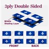 Double Sided Quebec Flag Canadian Province QC Flag 4x6FT 120x180cm