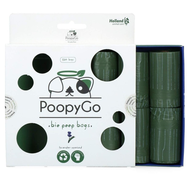 PoopyGo - 120 Eco Friendly Poop Bags with Lavender Scent