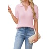 Cakulo Womens Fuzzy Cropped Short Sleeve V Neck Fall Sweaters