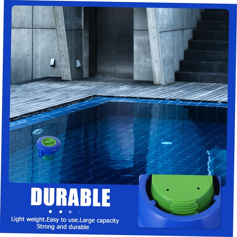CAXUSD Floating Pool Chemical Dispenser with Temperature Gauge Durable Applicator
