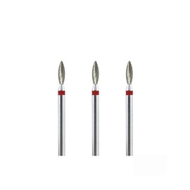 Natury Nails Set of 3 2.3mm Diamond Nail Drill Bits Russian Manicure Cuticle Drill Bit (Fine Grit)