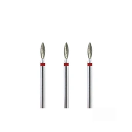 Natury Nails Set of 3 2.3mm Diamond Nail Drill Bits Russian Manicure Cuticle Drill Bit (Fine Grit)
