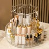 Taoluwin 360° Rotating Makeup Organiser, 10-Compartment Makeup Storage Drawer Case