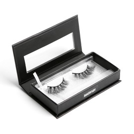 BEAUTY CAT 3D False Mink Eyelashes Classic -Full Long Dramatic and Natural Look / Comfortable Wearing Strip Lashes by Handmade, Soft & Light Weight Fluffy / Luxury Packaging Box for Reusable (No. 001-MALDIVES)