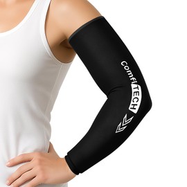 Comfitech ComfiTECH Full Arm Ice Pack Wrap for Pitchers, Prolong Flexible Ice Sleeve for Tennis Elbow, Forearm, Wrist Discomforts, Golfers Arm, Shin Splints, Cold Pack for Throwing Recovery, Medium