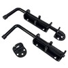 Aiwaiufu 8.5inch Black Heavy Duty Spring Loaded Latch Pin, Galvanized