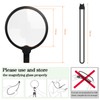 Hände-freie Lupe mit Licht zum Umhängen,3-in-1 Tischlupe, Handlupe und Halsband-Freisprechlupe，Leselupe