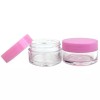 Beauticom 36 Pieces 20G/20ML Round Clear Cosmetic Cream Sample Jars