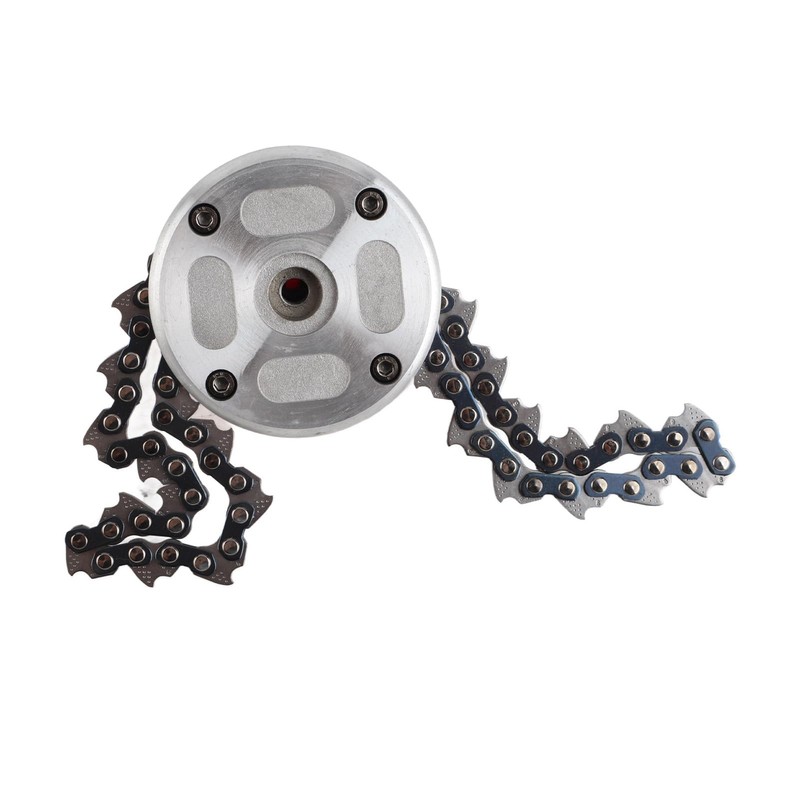 Walfront Multifunctional Spiral Chain Trimmer Head Replacement Head Garden Lawn