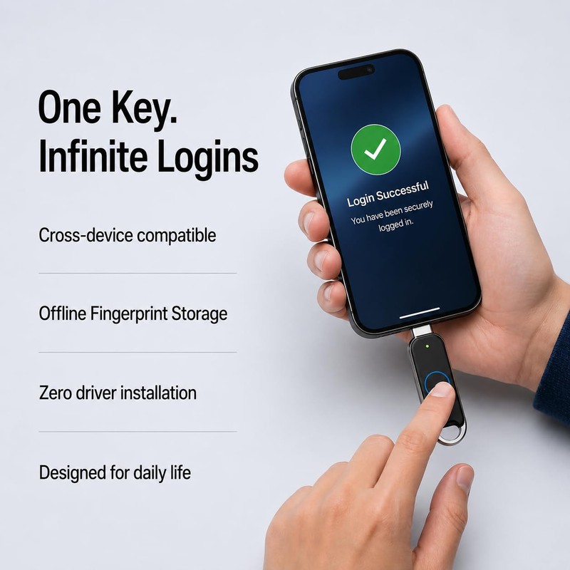 imKey Pass S6 FIDO2 FIDO U2F Certified Fingerprint Security Key