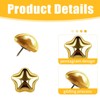 25 Pcs Gold-Hued Push Pins, Decorative Star Thumb Tacks Gold-Hued