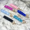 QIXUEI Elastic Wrist Strap Key Chain Car Keychain Wristlet Bracelet