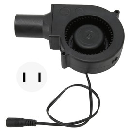 97x33mm Blower Fan Brushless 12V 1.32A Double Ball Bearing High Speed Exhaust Port Cooling DC Blower 100‑240V US Plug