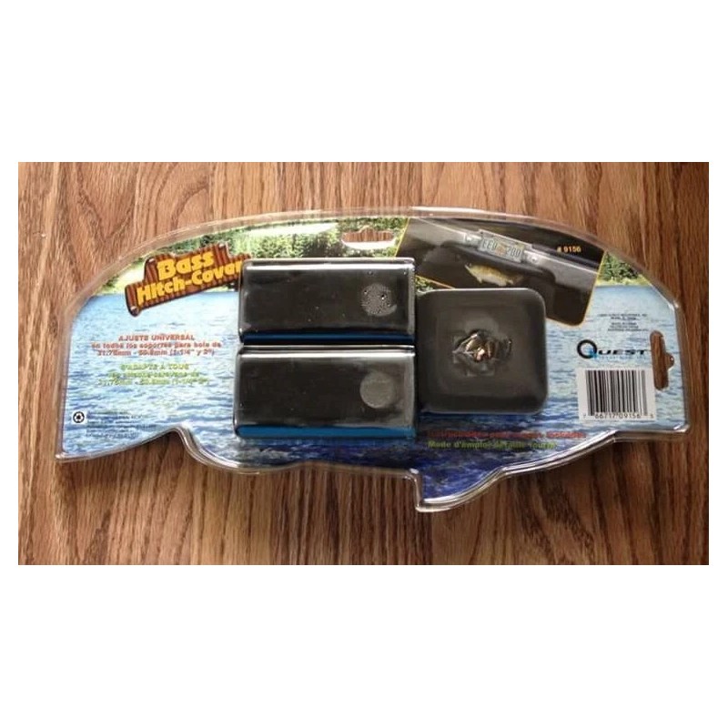 BRAND NEW BASS TRAILER HITCH COVER - WITH ADAPTERS TO