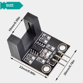 DAOKAI 5 pcs LM393 Photoelectric Sensor H2010 Photoelectric Opposite-Type Count Infrared Sensor Motor Speed Sensor Module with Encoders cable