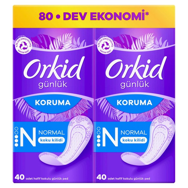 Orkid Günlük Ped Normal Dev Ekonomi Paketi 80 Ped