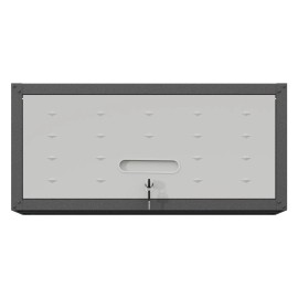 Heavy Duty Metal Wall Mounted Tool Storage Cabinet Steel Garage Workshop Storage Assembly Requiredcolor: Black+ Gray Color