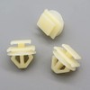 VVO Fasteners- White Plastic Side Body Moulding Strip Trim Clips