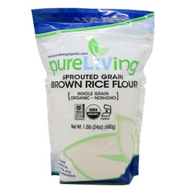Pure Living Liv Organic Sprouted Brown Rice Flour - 24 oz