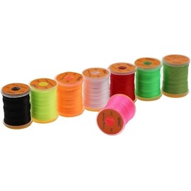 Black Fly Tying Thread,Fly Tying Thread Fishing Accessories Flies Tying Thread Material Fluorescent 100Yard 200D Bass Fishing Hook Line Fly Tying MaterialsBaits & Accessories ﻿