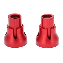 Aluminum RC Wheel Axle, 2Pcs Rear Axle Sleeve Wheel Adapter Wheel Axle Compatible for LOSI 1/8 LMT Solid RC Car Parts(red)