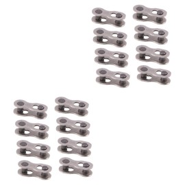 Kisangel 2sets 10 Speed Bike Chain Missing Link Stainless Steel Accessory Chain Reusable Connector 8pairs*2