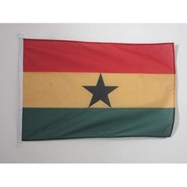 AZ FLAG - Flagge Ghana - 90x60 cm - Republik Ghana Fahne 60 x 90 Cm Aussenverwendung - Flaggen