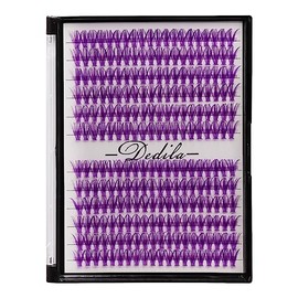 Pestañas Postizas Individuales De Color Morado 40D De 12 Filas, Bandeja Grande, 240 Grupos, Extensiones De Pestañas De Volumen 3D, Grosor De 0,07 Mm, Rizo En D, Maquillaje, Pestañas De Colores,