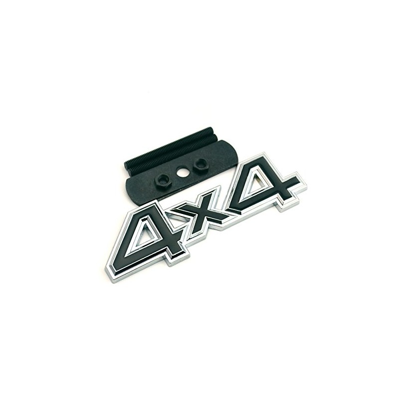 Garage-SixtySix Grille Emblem 4x4 Chrome Black