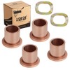 10L0L Golf Cart Flanged Spindle Bronze Bushing, King Pin Steering