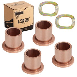 10L0L Golf Cart Flanged Spindle Bronze Bushing, King Pin Steering Knuckle Bushing Kit for Club Car Precedent 2004-Up OEM# 102288201, 102288401