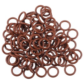 Motoforti Universal O Ring Seal Gasket, Orings Seal Washer Replacement for Plumbing Repair for Cars Trucks, 11mm ID x 2.5mm CS, FKM Rubber, Brown, 100pcs