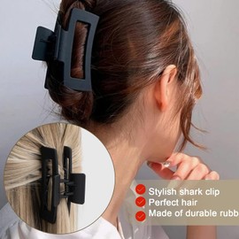 Pinzas Para Cabello, 8 Piezas Para El Cabello Antideslizantes, pasador Mate Grande Para Mujer, adecuado para lavarse la cara, bañarse, viajar, fiestas, etc.