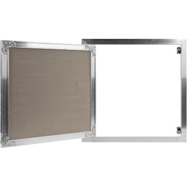 16" x 16" Inch Access Panel Door - Drywall for Indoor Use - Opening Flap Cover Plate with Plasterboard - Box Door Lock - Door Latch - Inspection Hatch - Intended for Walls and Ceilings
