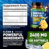 Built by Nature Cápsulas blandas de aceite de pescado Omega