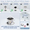 Universal 3 in 1 Bathtub Drain Stopper Bathtub Drain Hair