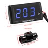 Motorcycle Digital Thermometer, DC 12V Ultra Thin Water Temperature Meter