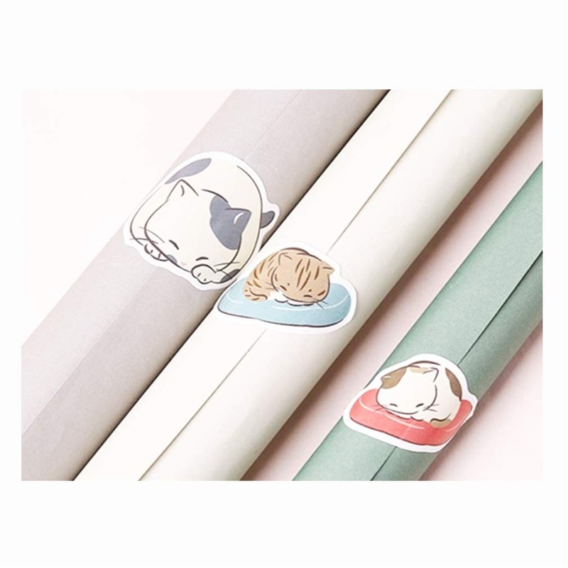 Za-Bi Seal Flake Sticker Cat 95 Sheets + Extra Large