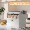 TQVAI Bread Box for Kitchen Countertop, Double Layer Bread Boxes,